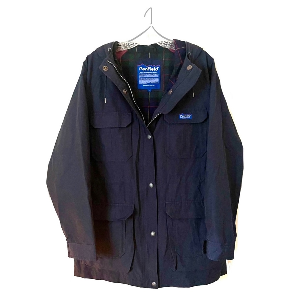 Penfield 60/40 Hooded Parka Utility Jacket in Navy Blue Size Large - Picture 4 of 13